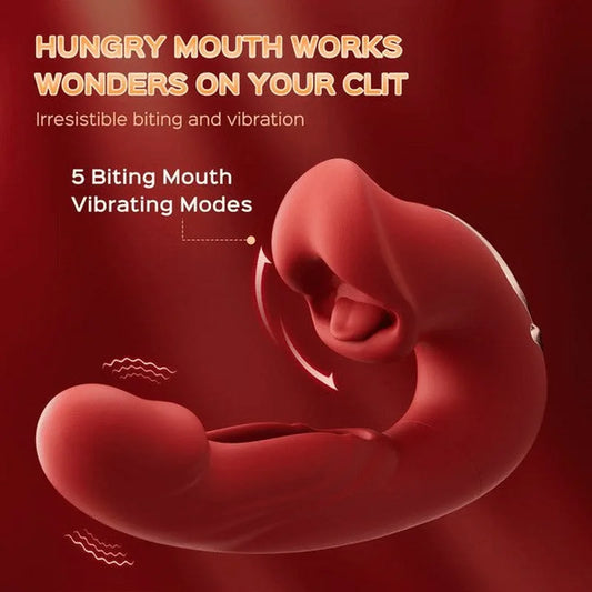 Tongue Licking Flapping Clit & G-spot Vibrator