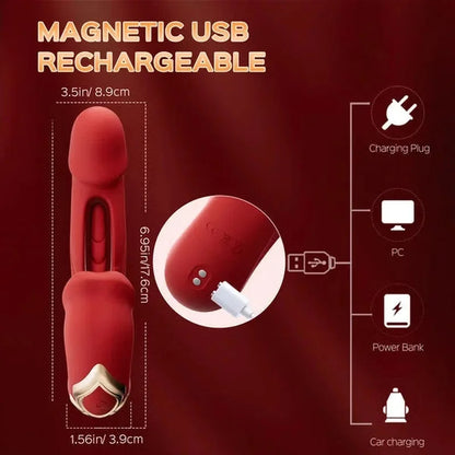Tongue Licking Flapping Clit & G-spot Vibrator